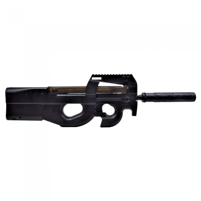 CYMA FUCILE ELETTRICO P90 SILENCER VERSION NERO (CM060B) - immagine 2