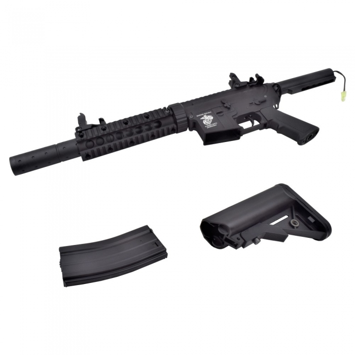D|BOYS FUCILE ELETTRICO M4 7" METAL BODY NERO (3881M) - immagine 3