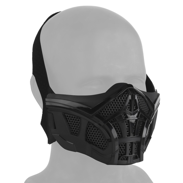 WOSPORT MEZZA MASCHERA SCORPION NERO (WO-MA201B)